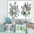 thumbnail image 2 of Plumeria Frangipani Flowers With Tropical Bouquets 20 in x 12 in Framed Painting Canvas Art Print, by Designart, 2 of 5