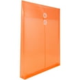 thumbnail image 3 of JAM Paper Plastic 2 Divider Envelopes with Button & String Tie Closure, Letter, 12 3/4" x 1 1/2" x 10 1/2", Bright Orange, 1008/pack, 3 of 4