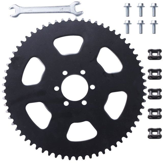 JINGKE Piñón trasero de cadena #35 de 65 dientes compatible con 100 cc 98 cc 97 cc 2,5 hp Coleman CT100U Trail CK100 CC100X Baja Doodle Bug Blitz Dirt Bug Racer DB30 TrailMaster MB Storm Mini Bike Go