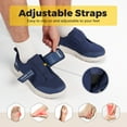 thumbnail image 3 of FitVille Wide Diabetic Shoes for Men Adjustable Walking Shoes for Elderly Diabetic Plantar Fasciitis Swollen Foot, 3 of 6