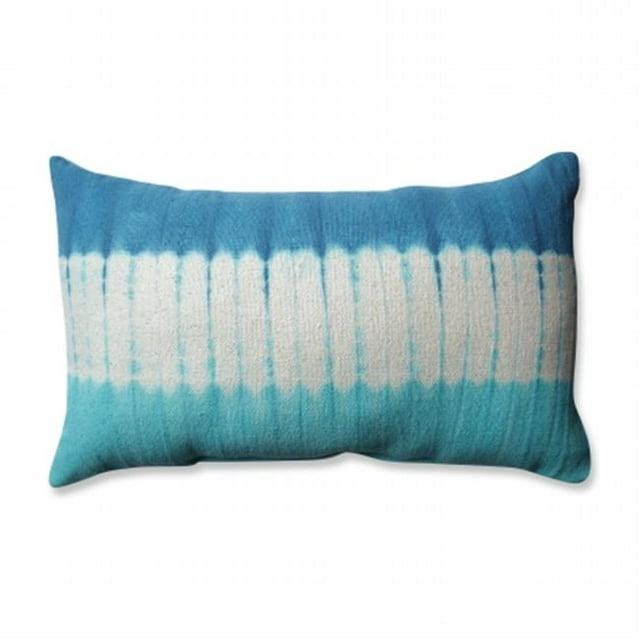 Pillow Perfect 598635 Shibori Bands Teal & Turquoise Rectangular Throw Pillow