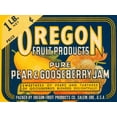 thumbnail image 2 of Retrolabel 14x12 White Modern Wood Framed Museum Art Print Titled - Pure Pear and Gooseberry Jam, 2 of 4