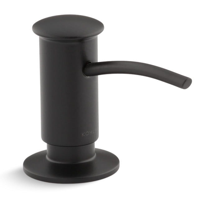 Kohler K1895 Contemporary Style Deck Mounted Soap Dispenser Black