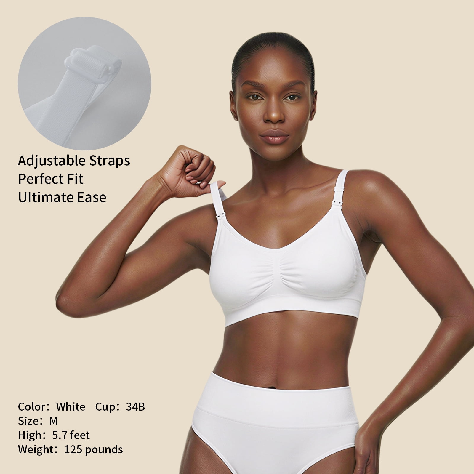 Under Control Seamless Wireless Maternity Nursing Bra 4-Pack S Size