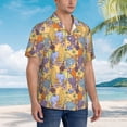 thumbnail image 2 of Salouo Cycling Elephant On Bicycle In Park for Hawaiian Shirt for Men,Summer Beach Casual Short Sleeve Button Down Shirts Men's Regular-Fit Short-Sleeve Print Shirt -Small, 2 of 6
