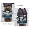 thumbnail image 6 of FORMRS 16" Laptop Bag Carrying Sleeve Case with Handle Travel Shoulder Briefcase, Rolling Waves, 6 of 8