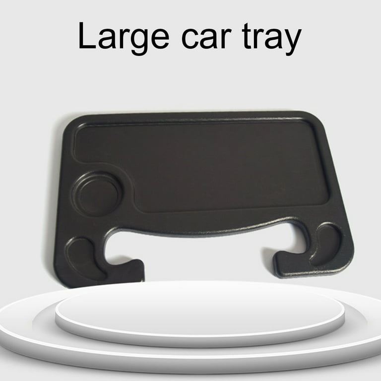 Walbest Car Tray for Eating Steering Wheel Tray Truck Steering Wheel Desk  Steering Wheel Tables Car Desk Portable Auto Car Table Tray Only Fits  Standard Car Steering Wheel (Black) 