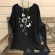 thumbnail image 2 of Vestidos Casuales Para Mujer, Blusas De Mujer De Moda Camisetas estampadas de moda para mujer, blusas casuales de lino holgadas de manga corta con cuello redondo y raglán, 2 of 7