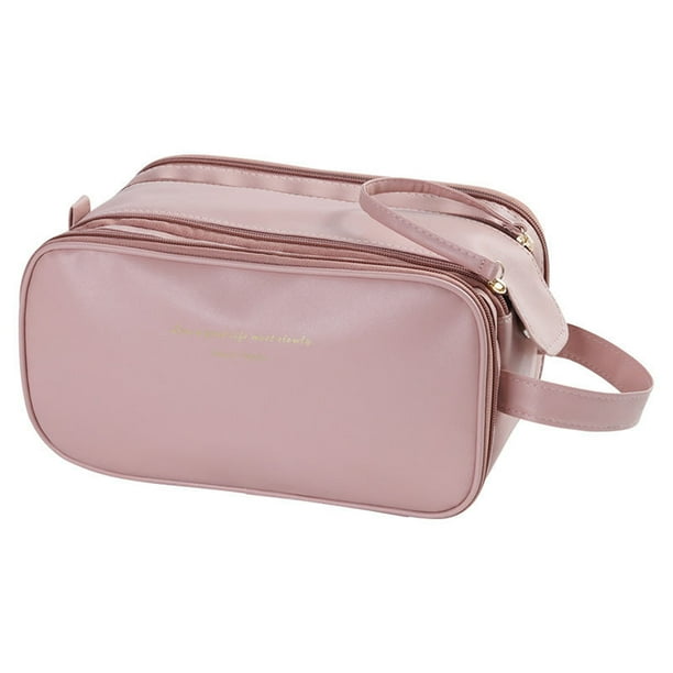 Fiudx Bolsa Organizadora de Maquillaje, Estuche de Cosméticos de Gran Capacidad, Caja de Almacenamiento Multifuncional, Neceser de Viaje, Regalo para Mujeres y Niñas, Diseño Fácil de Llevar.