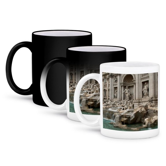 3dRose, Trevi Fountain in Rome, Italy- Places to Travel, 11oz Magic Transforming Mug