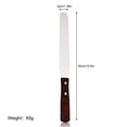 thumbnail image 3 of Icing Spatula Cake Cream Butter Scraper Professional Smoother Supplies Straight, 8 Inch, 3 of 8