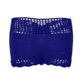 thumbnail image 6 of Conairie Swim Shorts For Women Lace Tummy Control High Cut Swimsuit Comfortable Ruched Scrunch Swim Bottom Blue M, 6 of 9
