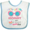 thumbnail image 3 of Inktastic Happy Birthday Mommy Boys or Girls Baby Bib, 3 of 4
