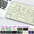 thumbnail image 2 of Boho Aesthetic Desk Mat Beige Retro Hippie Boho XXL Large Extended Gaming Green Sage Mouse Pad Women Gamer Girl Work Office Computer Deskmat Mousepad Laptop Keyboard Mat Desk Pad 31.5x15.75 in, 2 of 6