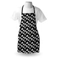 thumbnail image 4 of Magnolia Apron, Hand Drawn Countryside Flowers Blossoming Nature on Dark Background, Unisex Kitchen Bib with Adjustable Neck for Cooking Gardening, Adult Size, Green Black and White, by Ambesonne, 4 of 4