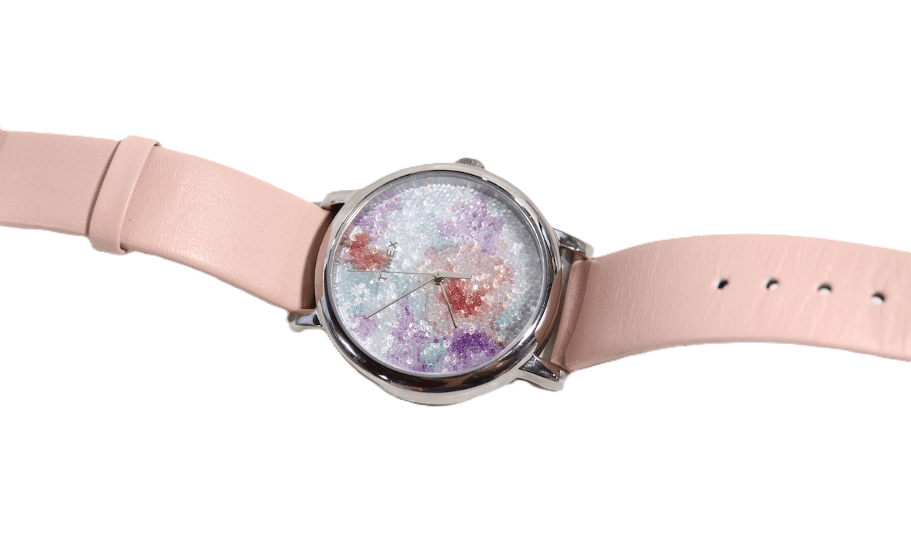 Timex Women Dress TW2V76800JI Rainbow Crystals 32mm Pink Leather Watch Timex Women main image 3
