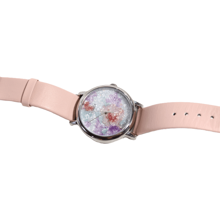 ✔️Timex Womens Crystal Bloom Floral Leather Watch Timex Crystal Bloom Ladies Watch, Floral Dial, White Leather  main image 4