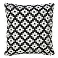 thumbnail image 4 of LR Home Ox Bay Machine-Made Black/White Diamond Cotton Blend Pillow Cover, 4 of 9