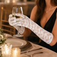 thumbnail image 4 of Lace Gloves for Women, Tea Party Long Elegant Opera Lace Gloves Costume Floral Pattern Arm Elbow Length, 4 of 5