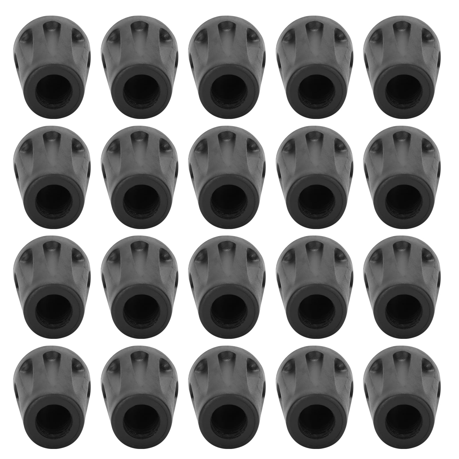 LHCER Walking Sticks Plastic Tips,20pcs/Pack Heavy Duty Rubber Walking Stick Tips Ferrule Protectors Cane End Tips,Walking Stick Ferrule Protectors