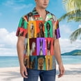 thumbnail image 3 of Haiem Cute doggies Printed Hawaiian Shirt for Men - Men’s Casual Beach Summer Shirts - Stretch Fabric with Modern Fit,X-Large, 3 of 7