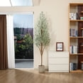 thumbnail image 3 of 7FT Lush Artificial Eucalyptus Plants with Realistic Leaves and Natural Trunk, Silk Fake Potted Tree with Wood Branches, Faux Tree for Office Home Decor, 3 of 10