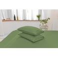 thumbnail image 2 of Twin Size Bamboo Derived Rayon Bed Sheet Set - Softer than Cotton Sheets Twin Size - Wrinkle Free - 16" Deep Pockets - 3 Piece - 1 Fitted Sheet, 1 Flat, 1 Pillowcases Twin Sage Green, 2 of 5