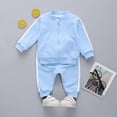 thumbnail image 2 of HCNTES Baby Boy Winter Clothes Toddler Boy Fall Clothes 2T 3T 4T 5T Outfits Winter Long Sleeve Knitted Cotton Tops Pants Sets Contrast Color, 2 of 5