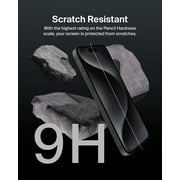 Belkin ScreenForce UltraGlass 2 Treated Screen Protector for iPhone 16, 15, 14 Pro - Scratch-Resistant, 9H Hardness Tested Glass w/ Slim Design & Easy Align Tray for Bubble-Free Application