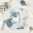 thumbnail image 5 of Coolnut Blue Butterflies Bath Towels Soft Absorbent Bath Towels Bath Towel Set of 3 for Home Hotel Bathroom Decor, 5 of 6