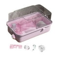 thumbnail image 2 of Bothyi 2 Tiers Hamster Cage Multipurpose with Transparent Lid Ventilation Openable Top pink, 2 of 8