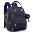 thumbnail image 1 of MesaSe Backpack Bag Quilted Luxury Multifunction Handbag For Babies Outing Large Capacity Stroller Nursing Backpack Mommy Maternity Bag, 1 of 6