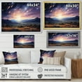 thumbnail image 4 of Designart "A Shower of Light Meteors in the Night Sky I" Landscapes Floater Framed Wall Art Living Room, 4 of 7