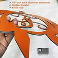 thumbnail image 2 of JASS GRAPHIX Initial X Monogrammed Aluminum Pumpkin Sign for Lawn décor, 2 of 5