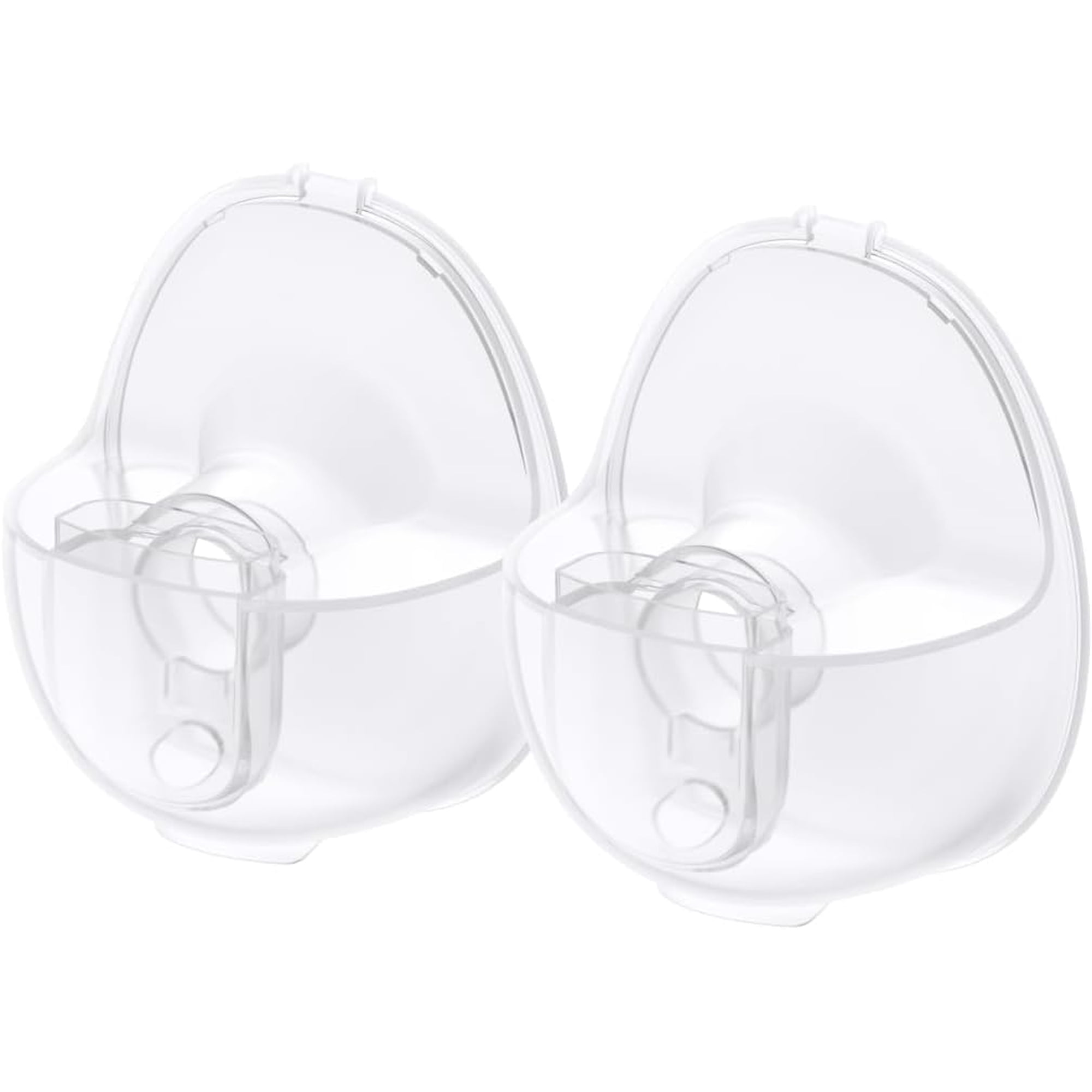 eufy Original Milk Container (2-Pack) for Wearable Breast Pump E10, BPA-Free Reusable Breast Pump Container Collects Up to 5 oz (150 ml) Each, Fridge and Freezer-Safe, Clear