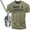 T-Shirt Military Green, variant on Gymish Armed and Dangerous Gym Shirt Gift Set for Men – Workout T-Shirt with Spartan Warrior Pendant, Fitness Gift, Mens Gym Wear