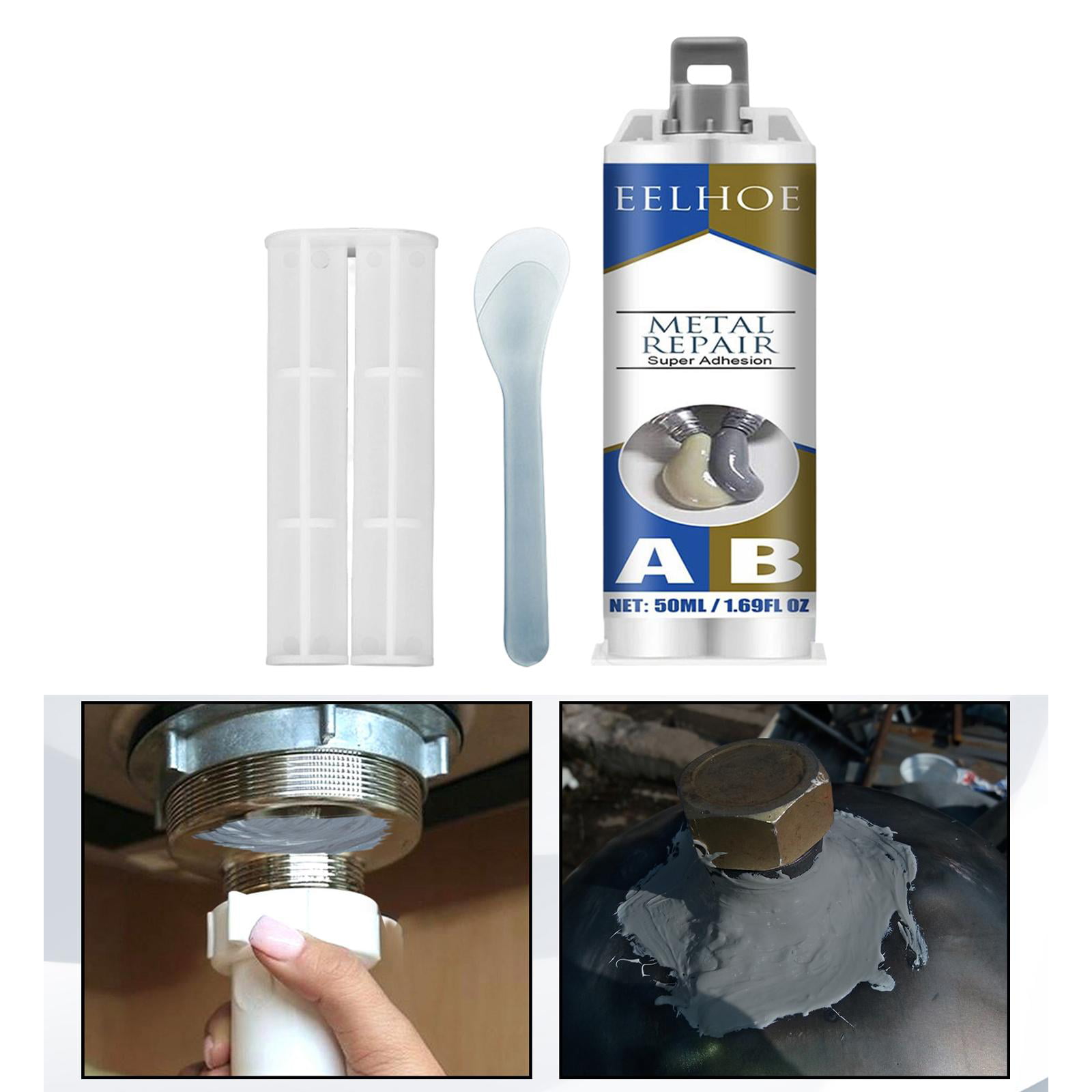 Liquid Metal Repair Glue, Glue for Metal to Metal, Heat Resistant Glue for  Metal, Liquid Metal Welding Filler, Glue for Welding Metals, 50ML/100ML AB