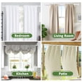 thumbnail image 6 of Ridicili 5/8" Telescoping Double Curtain Rods with Trumpet Finials, White,,48"-84", 5/8 Inches Front and 1/2 Inches Back Double Window Drapery Rod, 6 of 6