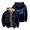 Navy, variant on Freya Skye Merch Silent Treatment Zipper Jacket Long Sleeve Winter Parka Unisex Casual Fashion Coat