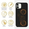 thumbnail image 4 of Case Yard Wooden Case for iPhone-12-Mini Soft TPU Silicone cover Slim Fit Shockproof Wood Protective Phone Cover for Girls Boys Men and Women Supports Wireless Charging Vintage Motorcycle Design, 4 of 7