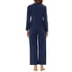 thumbnail image 3 of Conjuntos de lounge para mujeres INSPIRE CHIC, camisetas de manga larga con estampado de gatos y pantalones, pijamas con bolsillos, talla S, color azul, 3 of 6