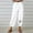 White, variant on WXLWZYWL Womens Capri Pants Cotton Linen Cropped Trousers Summer Fall Wide Leg Drawstring High Waist Palazzo Pants with Pockets