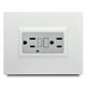 thumbnail image 1 of Tomacorriente Doble GFCI 15A, blanco, 1 of 4