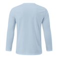 thumbnail image 4 of AMERTEER T-Shirt Blouse Homme Automne Décontracté à Imprimé de Lettres Manches Longues Col Rond Hauts T-Shirt, 4 of 5