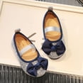 thumbnail image 5 of SGFCWSX Girls Dress Shoes Kids Glitter Bow Mary Jane Casual Party Flower Girl Shoes Silver Size 7 Toddler, 5 of 7