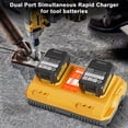 thumbnail image 6 of Abeden DCB102 Dual-Ports Battery Charger Compatible DeWalt 12V 20V Max Lithium Battery, 6 of 9