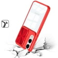 thumbnail image 3 of For Samsung Galaxy S25 EDGE Case, Hybrid Cases with Sliding Camera Cover Transparent Shockproof Bumper TPU Protective Phone Cover (Red), 3 of 10