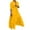 Yellow, variant on HAPIMO Women's Fashion Solid Color Tiered Ruffle Lapel V Neck Fall Dress Long Sleeve Spring Workout Holiday Summer Maxi A Line Dress Elegant Casual Bandage Blue L