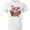 AA-White, variant on Inktastic Flamingo with Tropical Flowers T-Shirt
