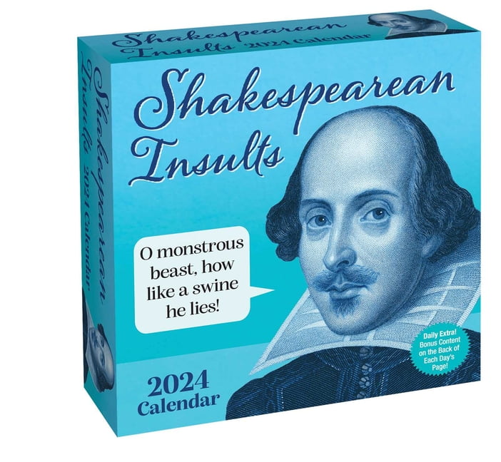 Shakespearean Insults 2024 DayToDay Calendar (Calendar)
